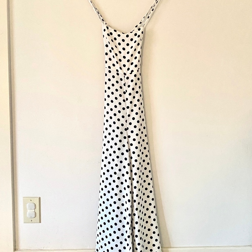 Black & White Polkadot Strappy Jumper
